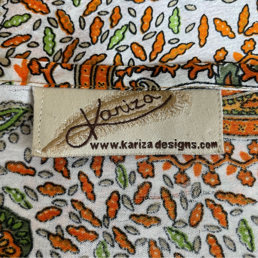 Kariza Elegant Paisley Single Ring Bohemian Dress with a long Matching Tie Belt - Picture 8 of 11